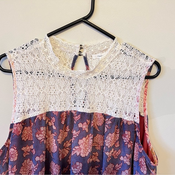 โญ๏ธ Host Pick! โญ๏ธ Maurices Boho Lace & Sheer Floral Dress in Large - Picture 3 of 7